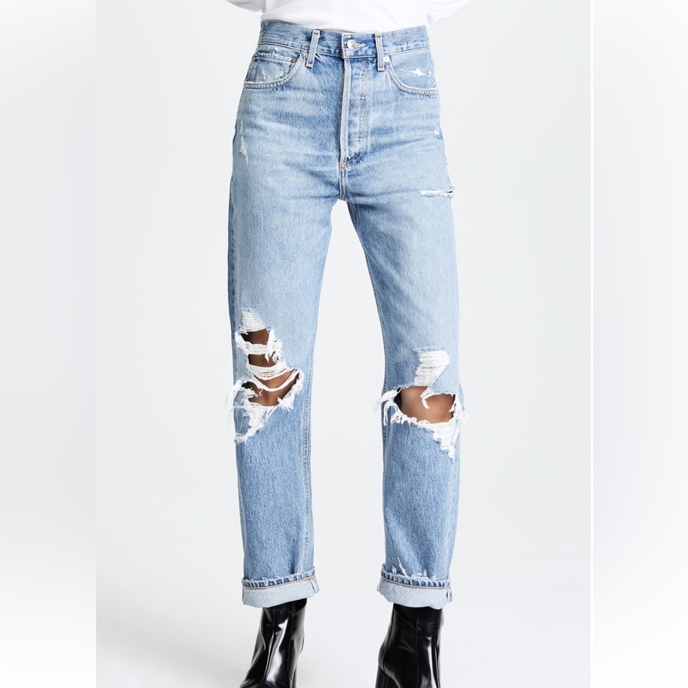 AGOLDE mid rise straight fit jean